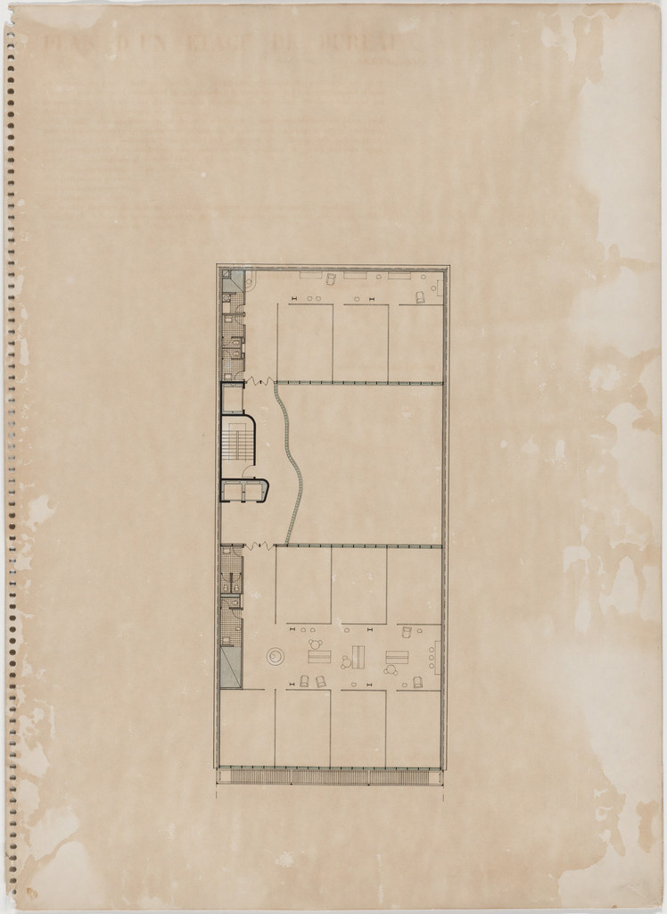Maison de la Publicité Project, Paris, France (Plan of floors three through eight)