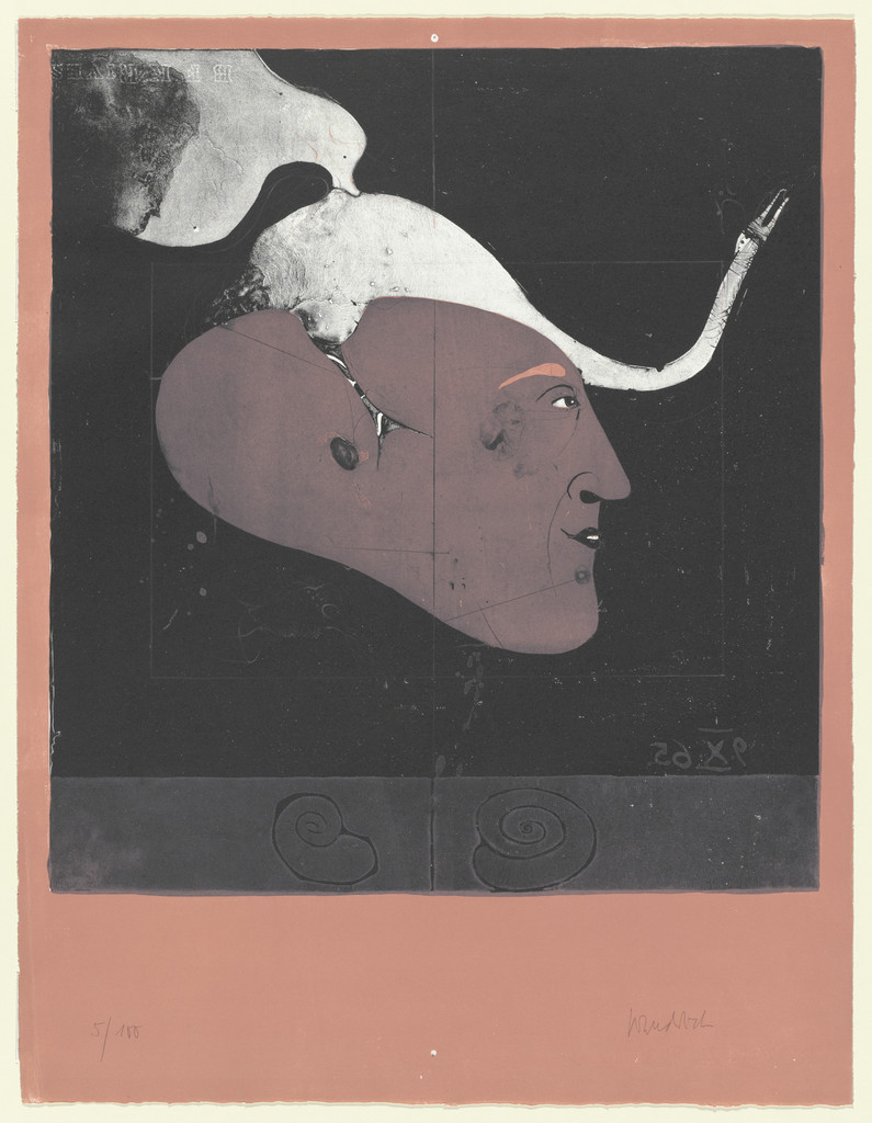 Head with Swan (Self-Portrait)