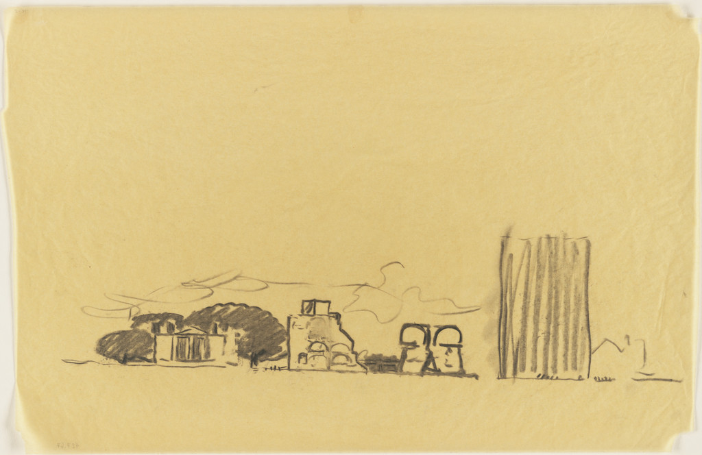 Philadelphia College of Art, project, Philadelphia, Pennsylvania, Elevation sketch