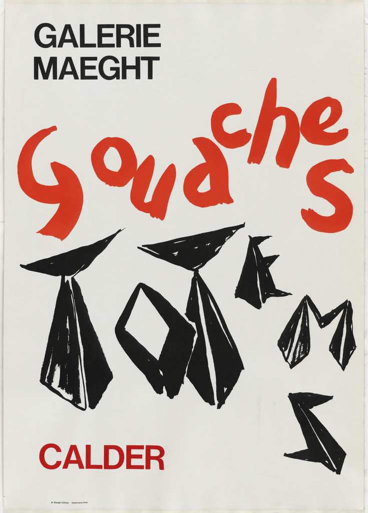 Gouaches Totems, Galerie Maeght, Calder