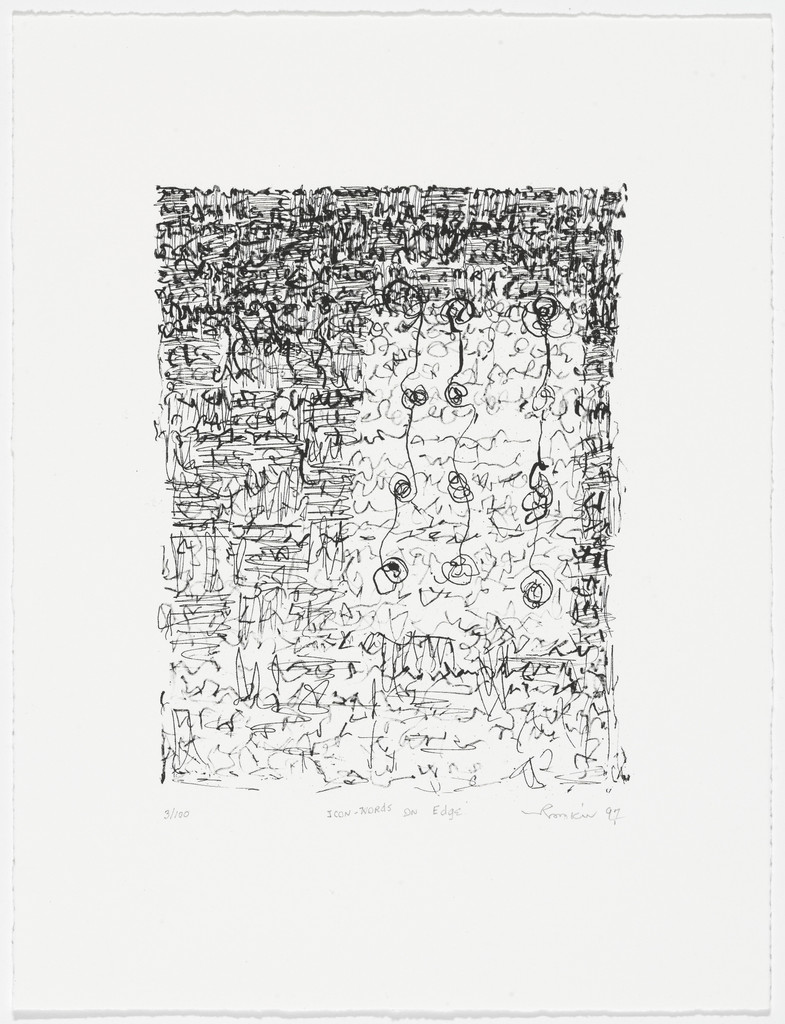 Words on Edge from American Abstract Artists 60th Anniversary Print Portfolio