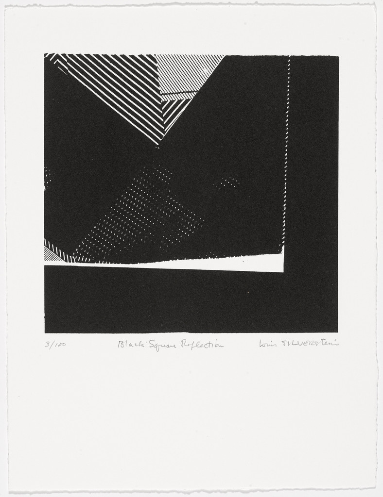 Black Square Reflection from American Abstract Artists 60th Anniversary Print Portfolio