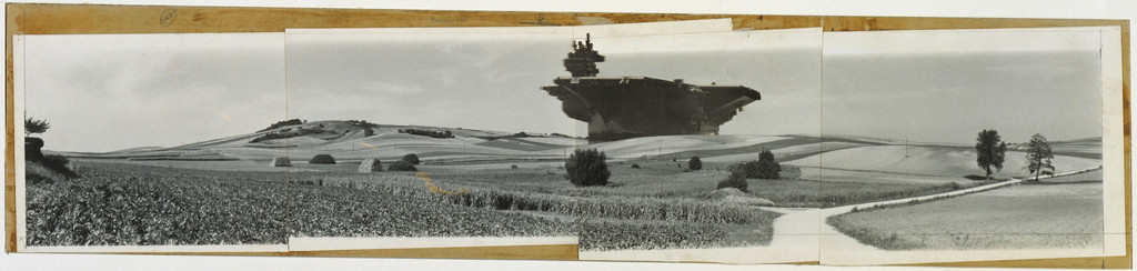 Aircraft Carrier City in Landscape, project, Exterior perspective