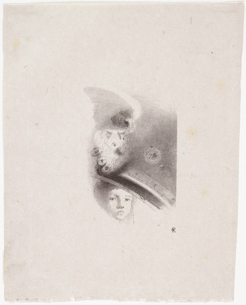 Child's Face with Rainbow Above (Tête d'enfant, de face, avec au-dessus un arc-en-ciel)
