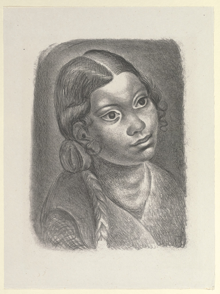 Study of a Head (Étude de tête) from Essai dur l'histoire de la lithographie en France. Les Peintures lithographes de Manet à Matisse. Album de lithographies originales.