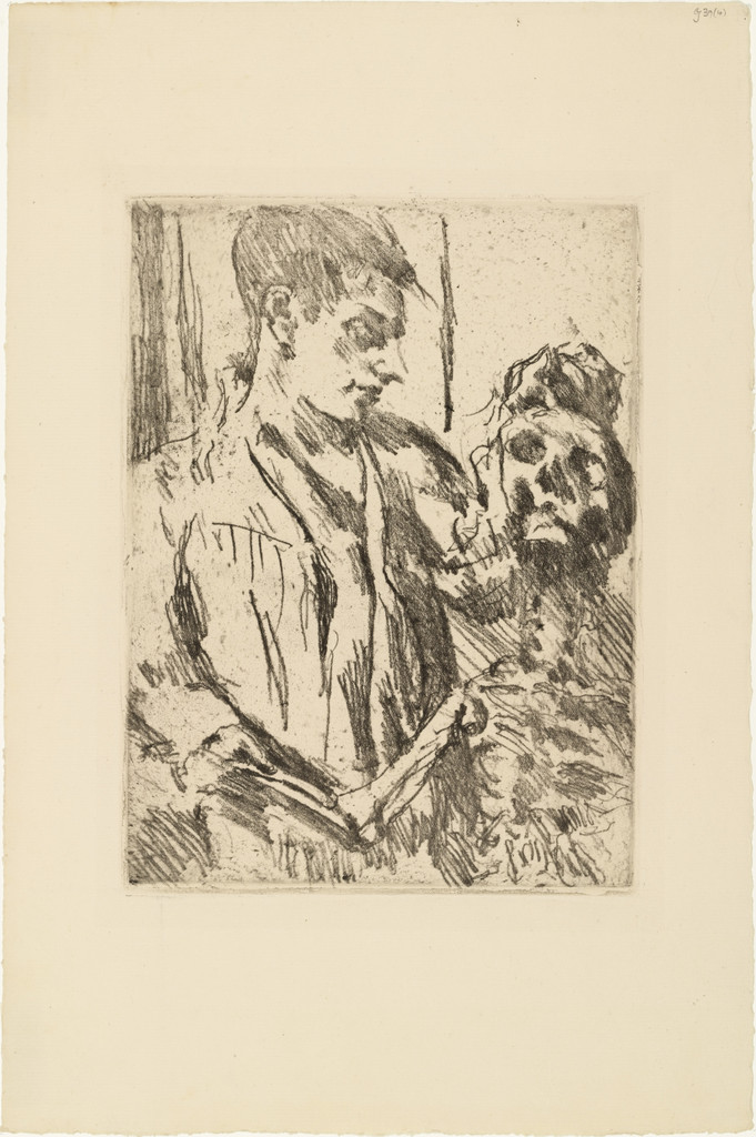 Death and the Youth (Tod und Jüngling) from the portfolio Dance of Death (Totentanz)