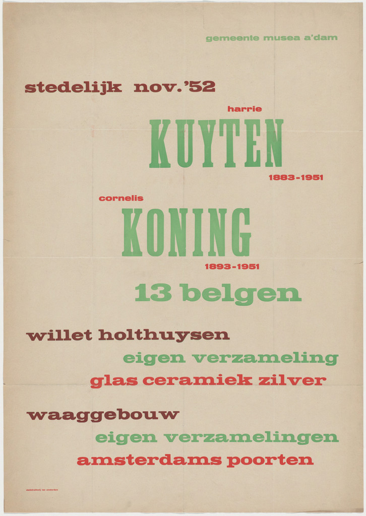 Stedelijk Nov. 52, Harrie Kuyten, Cornelis Koning
