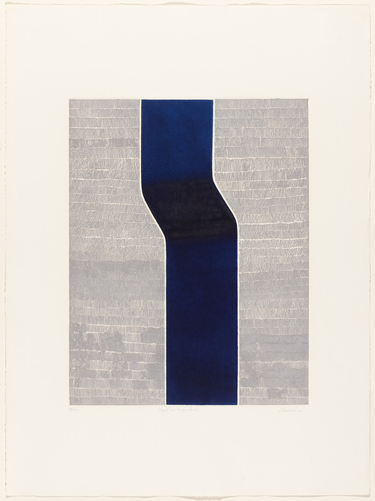 Blue in Trajectory (Azul en trayectoria) from 21 Printmakers from Colombia, Mexico and Venezuela (21 Estampadores de Colombia, Mexico y Venezuela)