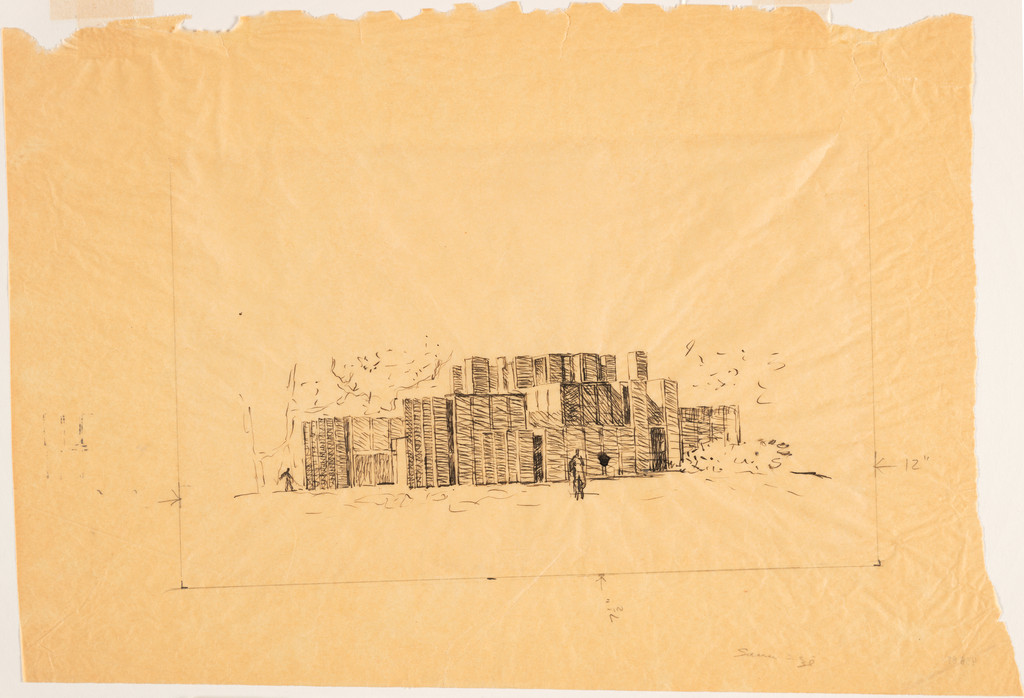 Mr. and Mrs. Lawrence Morris House, Mount Kisco, New York, Perspective