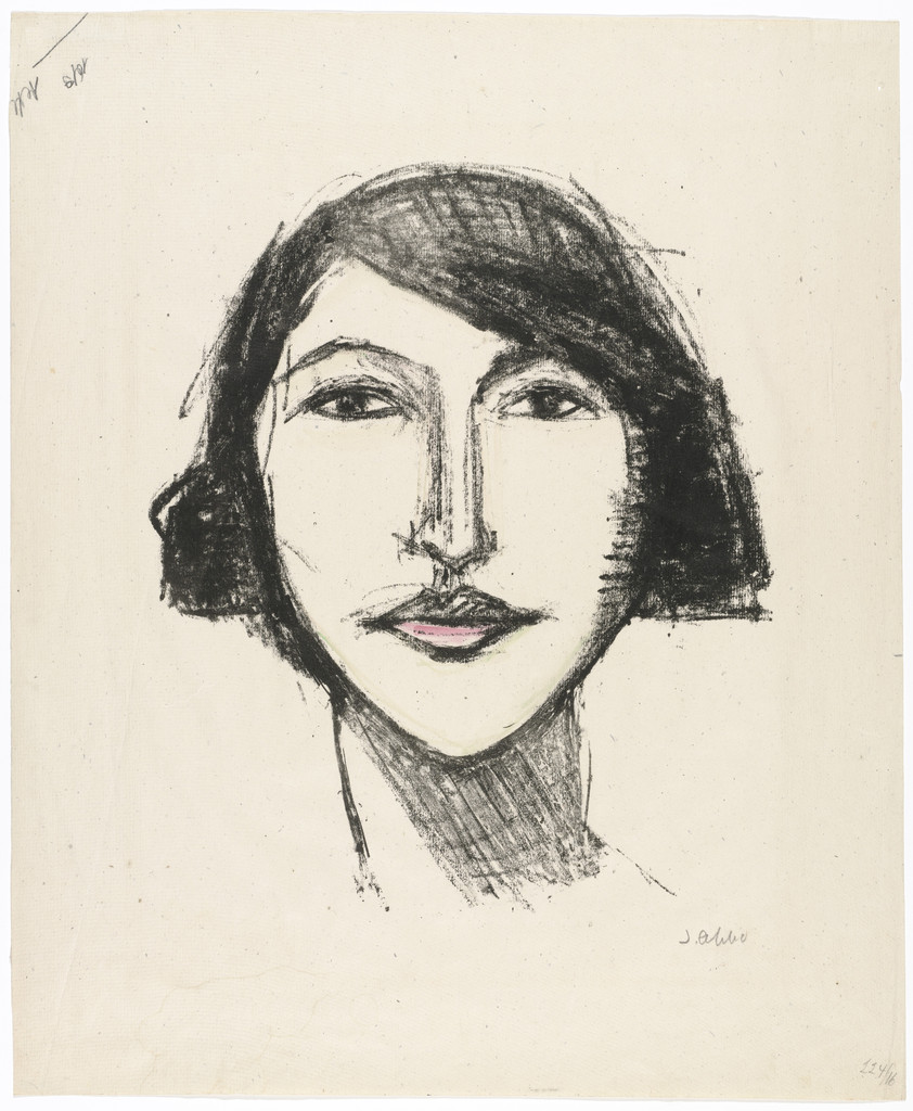Head of a Girl, Full Face (Mädchenkopf, en face)