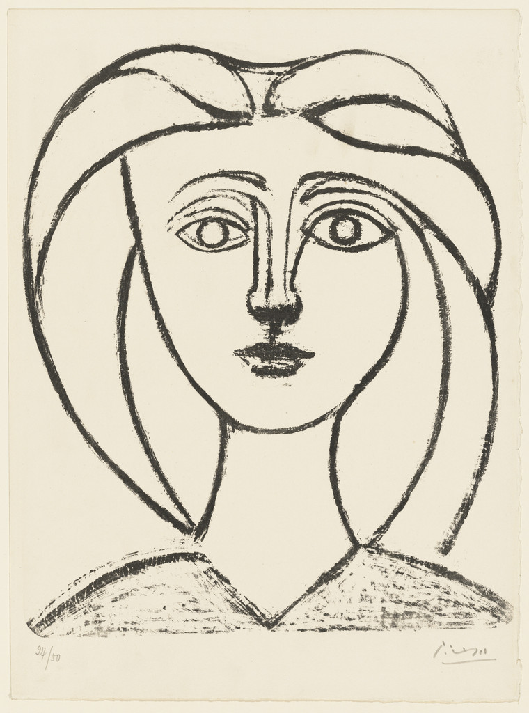 Long-Haired Young Girl (Jeune fille aux grands cheveux)