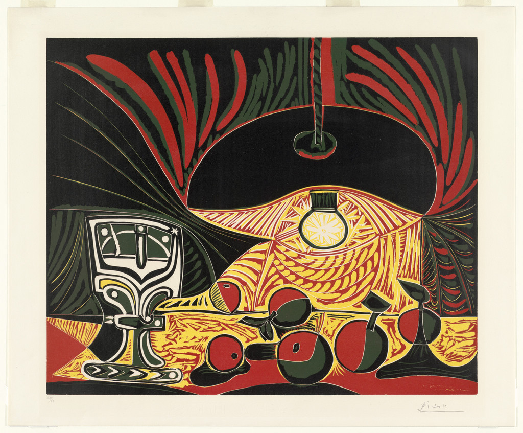Still Life with Glass Under the Lamp (Nature morte au verre sous la lampe)