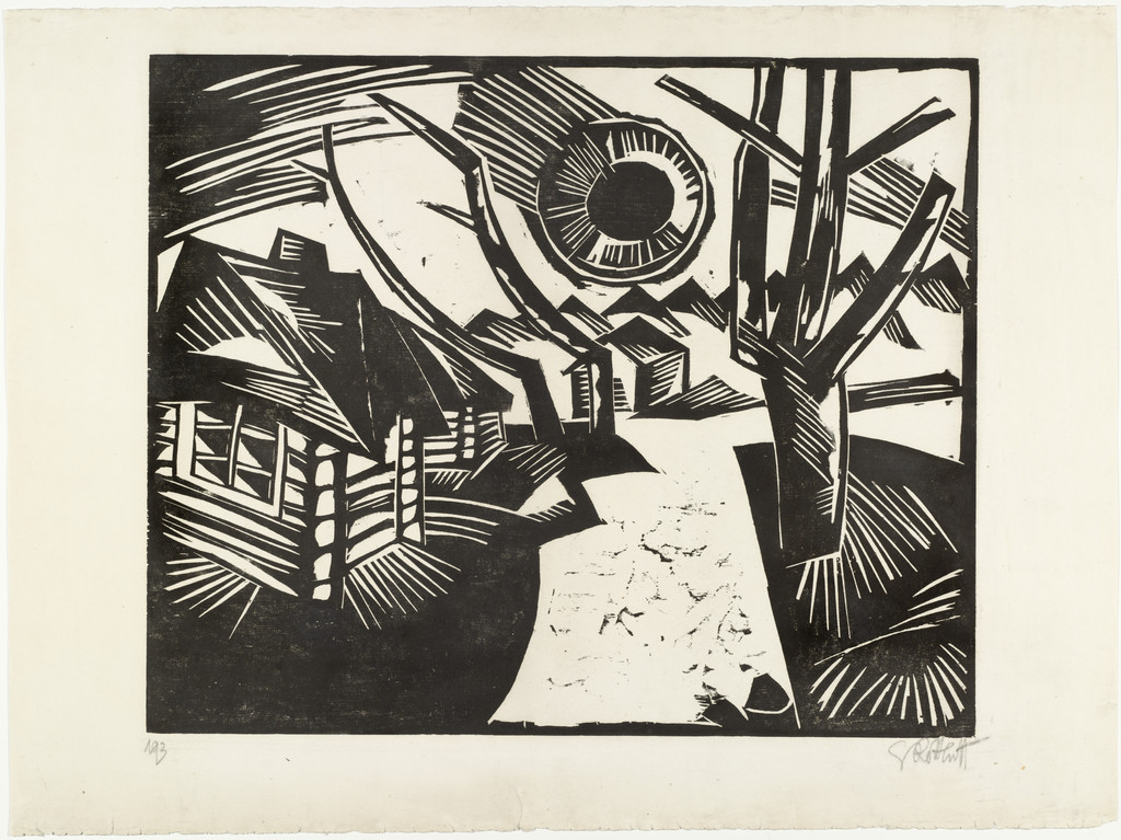 Russian Landscape with Sun (Russische Landschaft mit Sonne)
