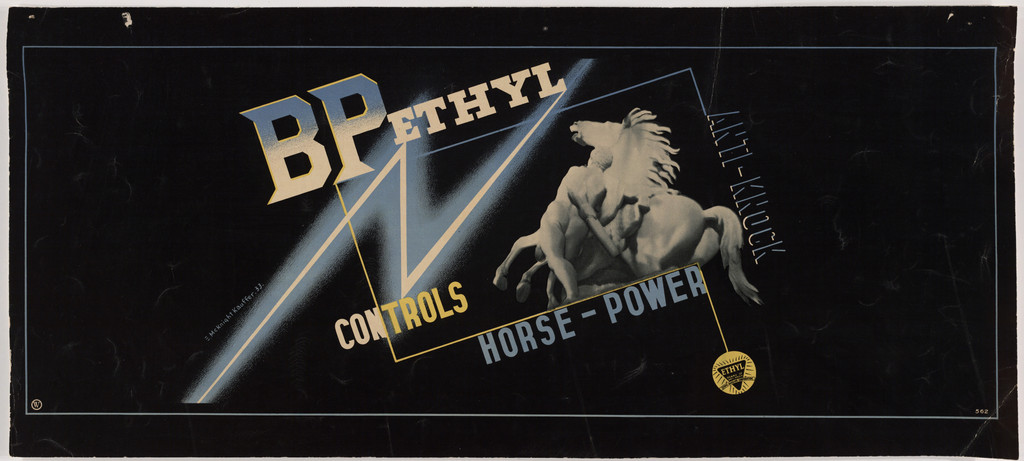 B.P. Ethyl Anti-Knock Controls Horse-Power