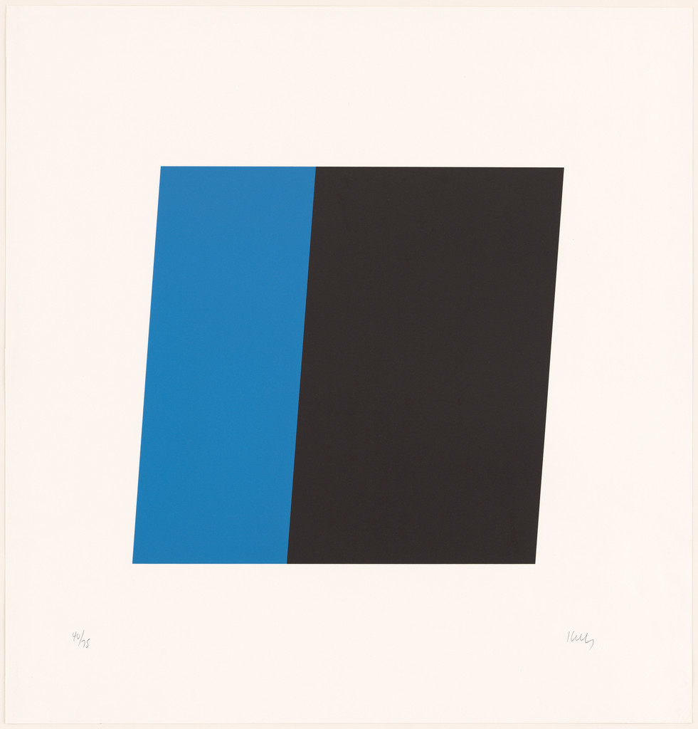 Blue Black from Series of Ten Lithographs