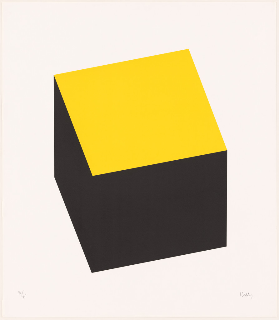 Yellow Black from Series of Ten Lithographs