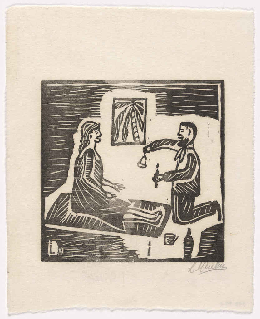 Untitled from 10 Original Woodcuts Signed by the Popular Painters of Haiti (10 Gravures Originales signées par les peintres populaires d'Haiti)