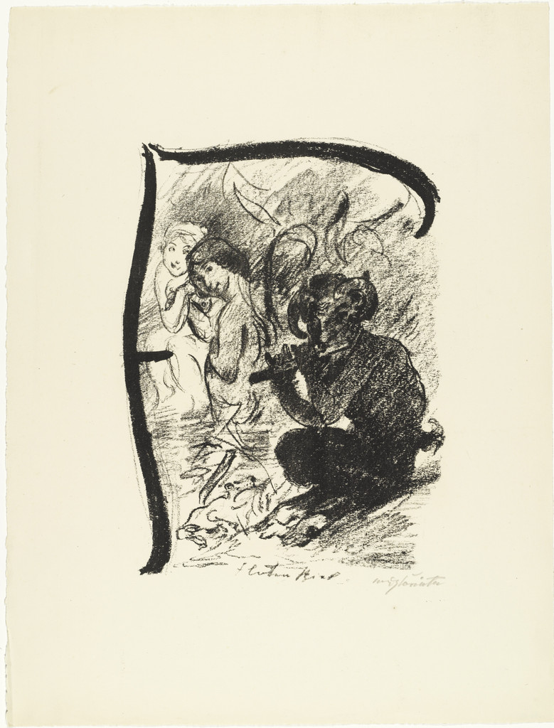 Letter F (Buchstabe F) from the illustrated book in portfolio form The ABCs (Das ABC)