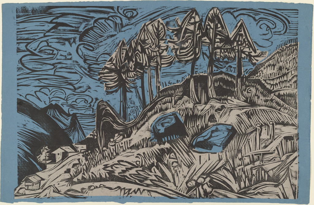 Trees on a Mountain Slope (Bäume am Berghang)