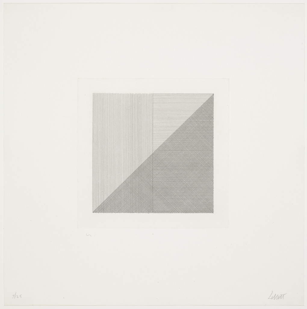 Squares with a Different Line Direction in Each Half Square