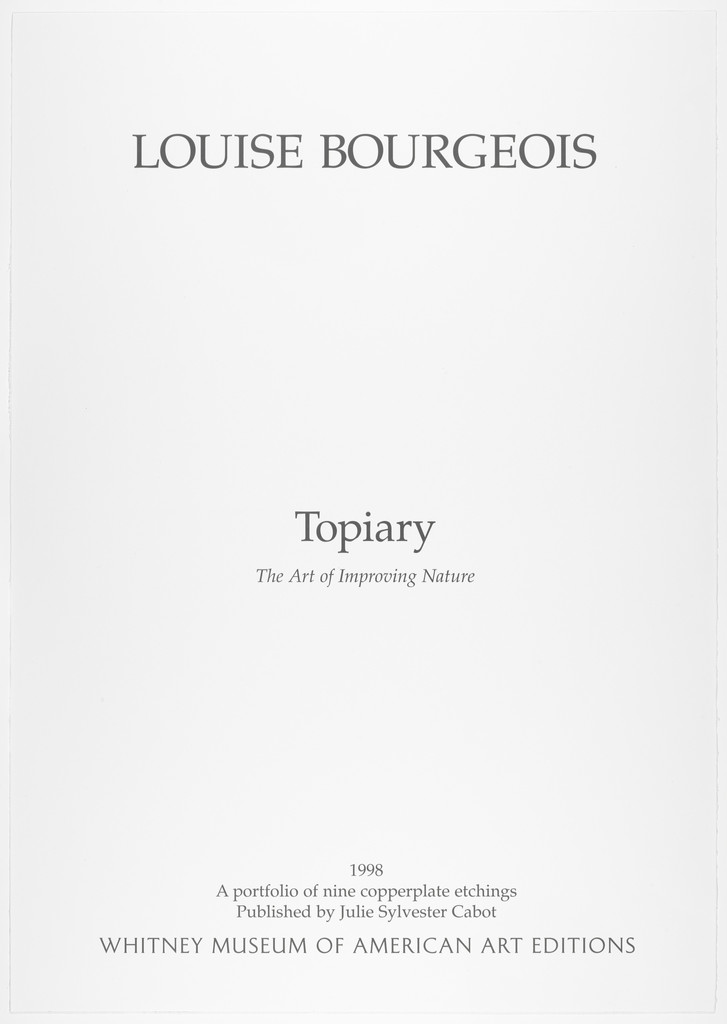 Topiary: The Art of Improving Nature