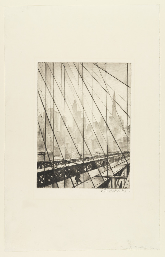 Looking Through Brooklyn Bridge