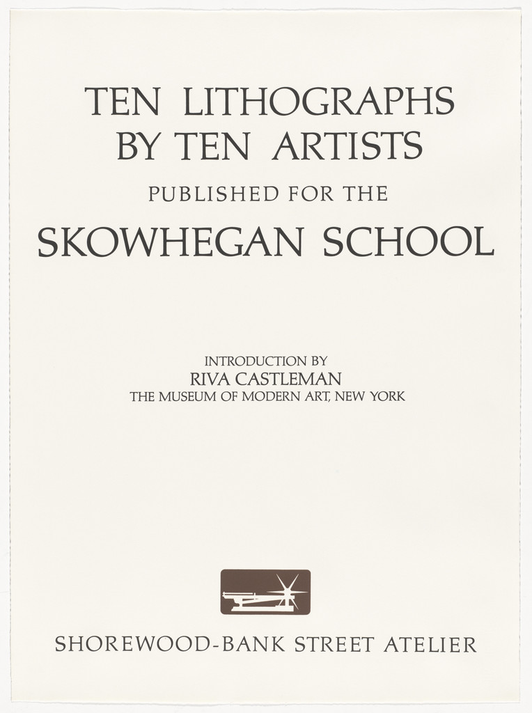 Ten Lithographs by Ten Artists