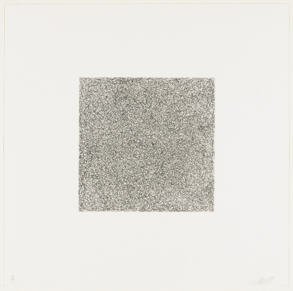 Untitled from Scribbles printed in four directions using four colors