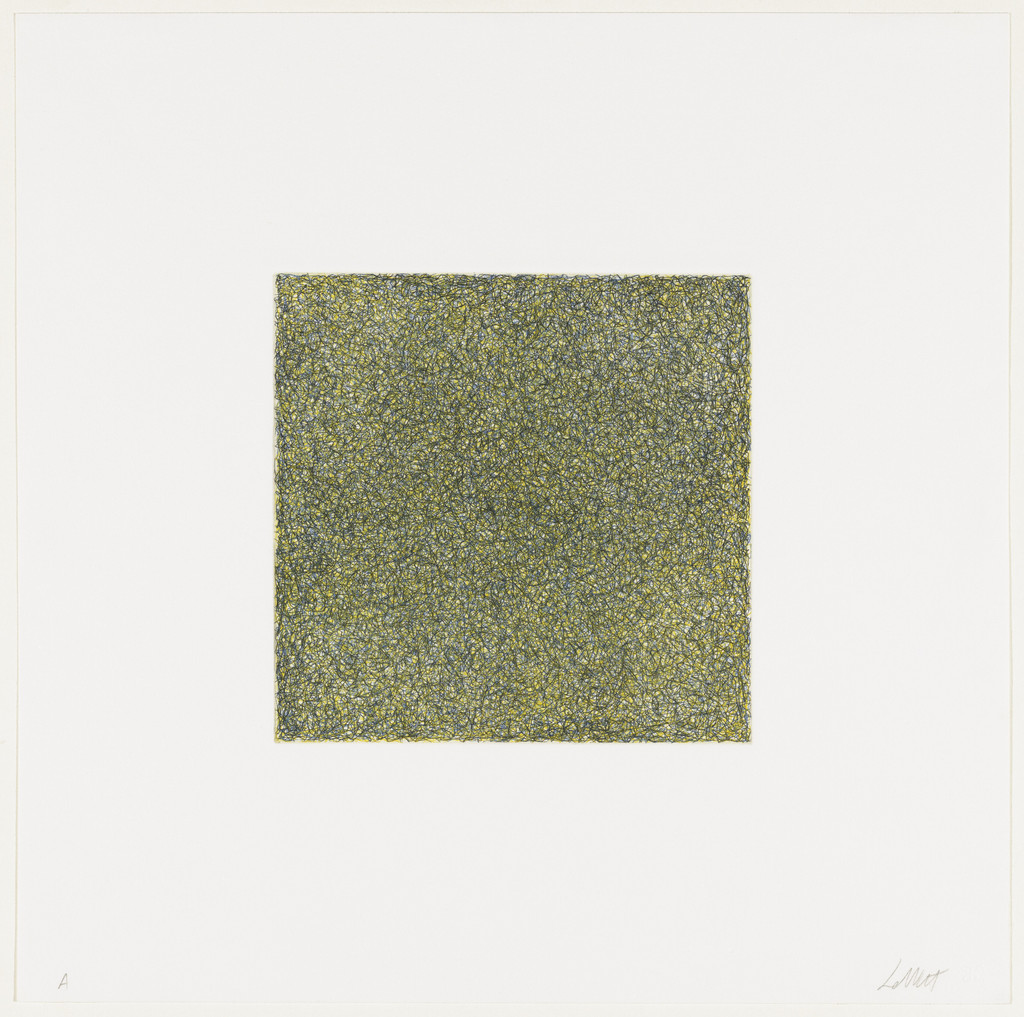 Untitled from Scribbles printed in four directions using four colors