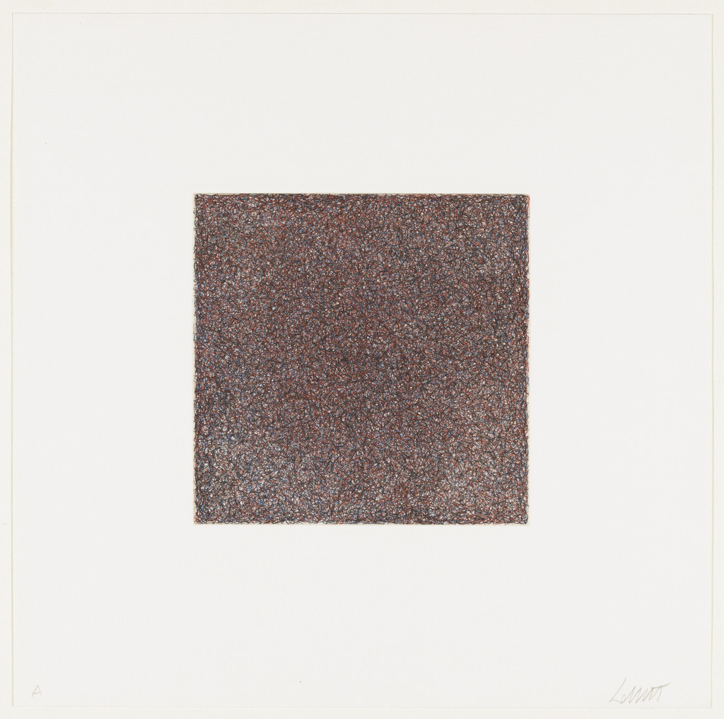 Untitled from Scribbles printed in four directions using four colors