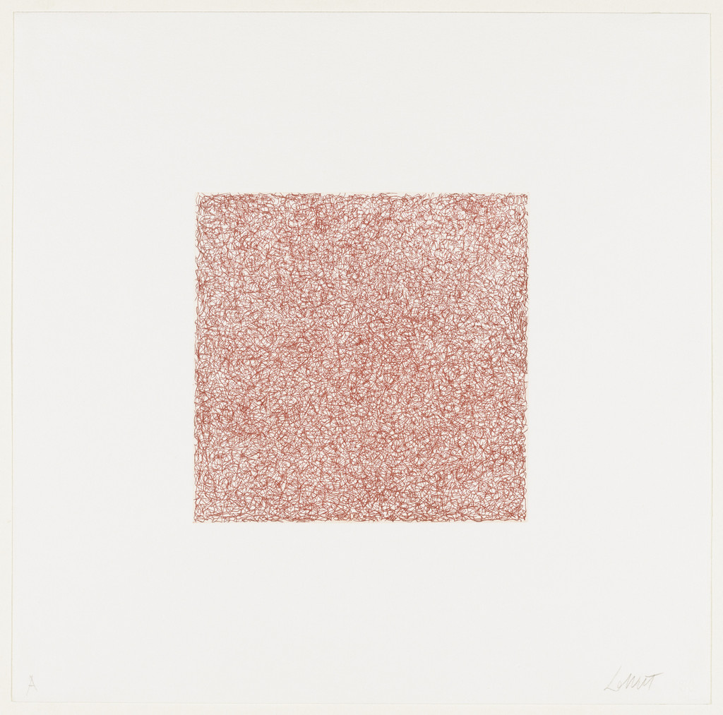 Untitled from Scribbles printed in four directions using four colors