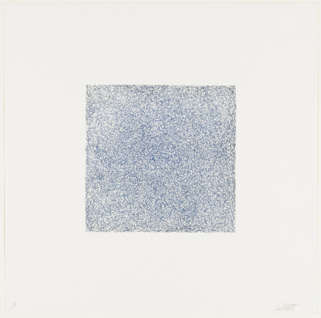 Untitled from Scribbles printed in four directions using four colors