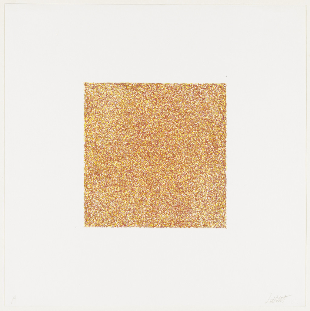 Untitled from Scribbles printed in four directions using four colors