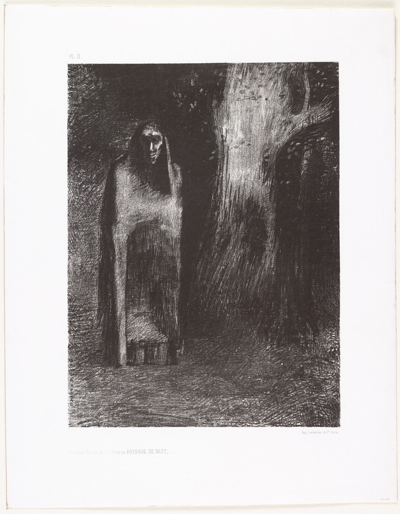 The Man Was Alone in a Night Landscape (L'Homme fut solitaire dans un paysage de nuit)