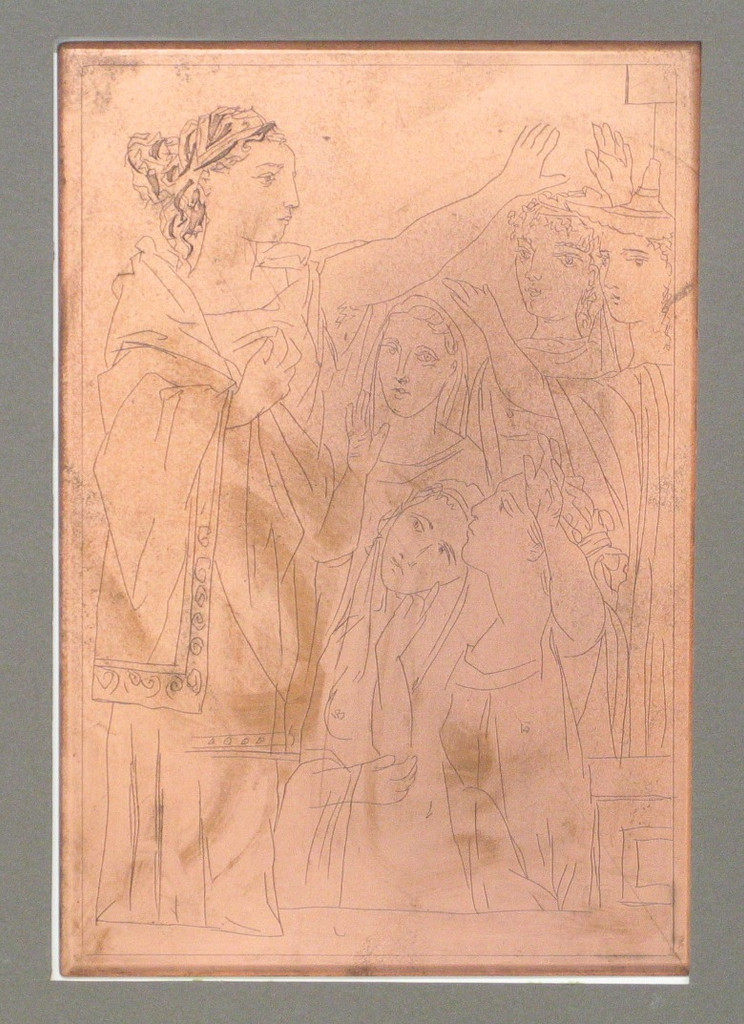 Plate for etching from Lysistrata