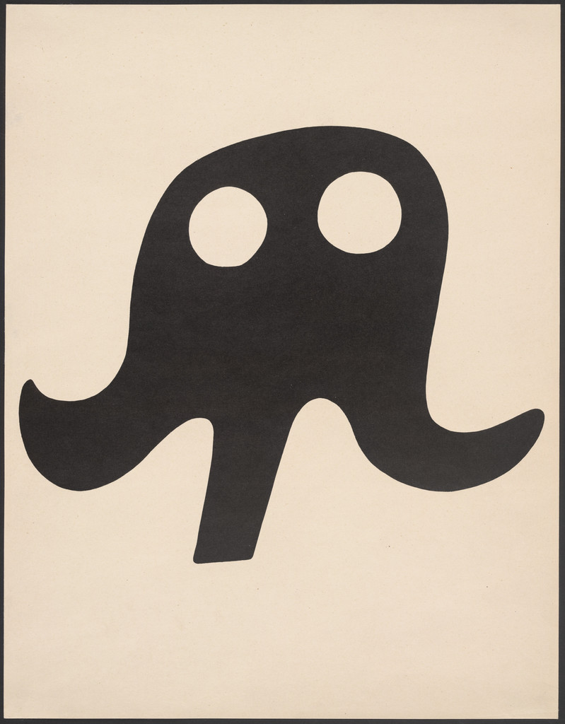 Mustache Hat (Schnurrhut) from Merz 5. 7 Arpaden by Hans Arp. Arp Portfolio. Second Portfolio of the Merz Publisher (Merz 5. 7 Arpaden von Hans Arp. Arp Mappe. Zweite Mappe des Merzverlages)