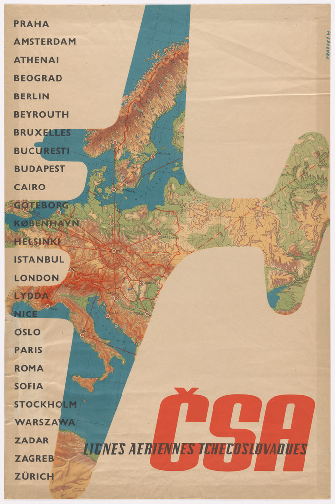 CSA (Poster for Lignes Aeriennes Tchecoslovaques)