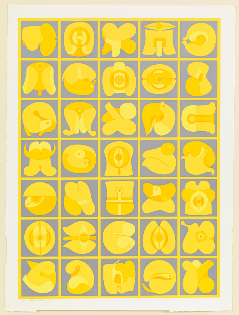 Yellow and Silver A-B from an untitled series