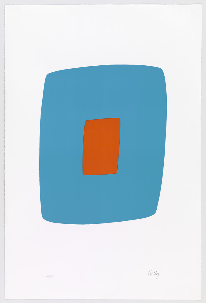 Light Blue with Orange (Bleu clair avec orange) from Suite of Twenty-Seven Color Lithographs