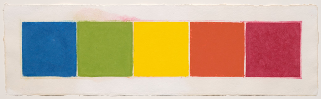 Colored Paper Image XXII (Blue Green Yellow Orange Red)