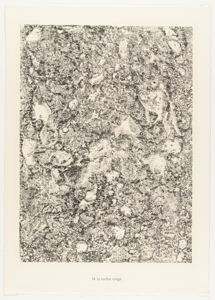 The Corroded Rock (Le rocher rongé) from the portfolio Waters, Stones, Sand (Eaux, Pierres, Sable) from Phenomena (Les Phénomènes)