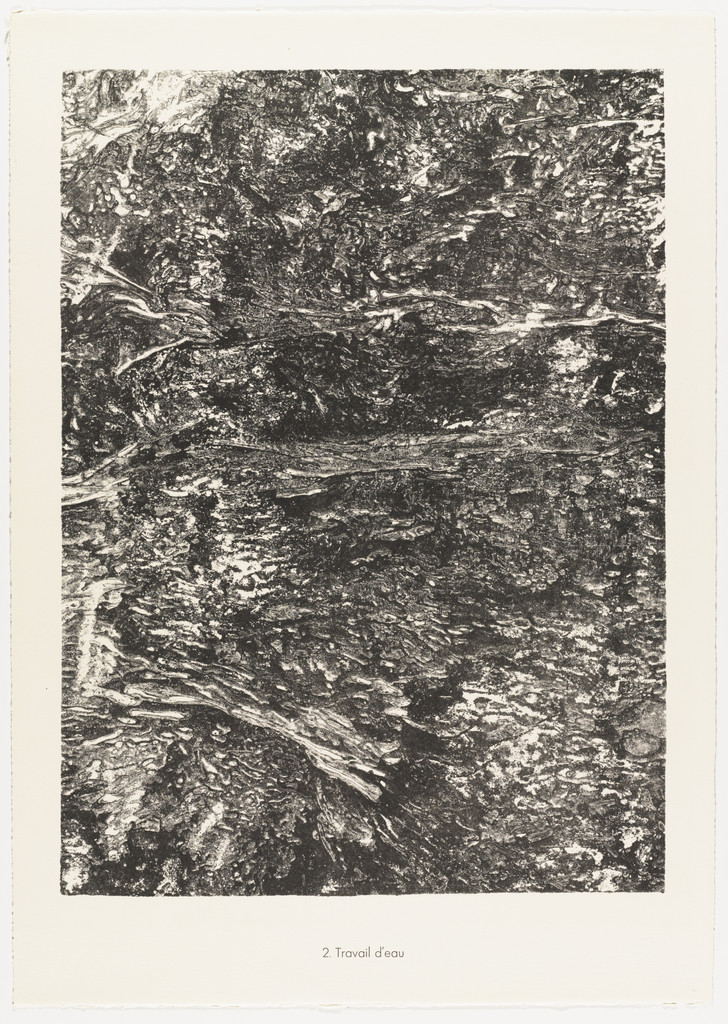 Water Work (Travail d'eau) from the portfolio Waters, Stones, Sand (Eaux, Pierres, Sable) from Phenomena (Les Phénomènes)