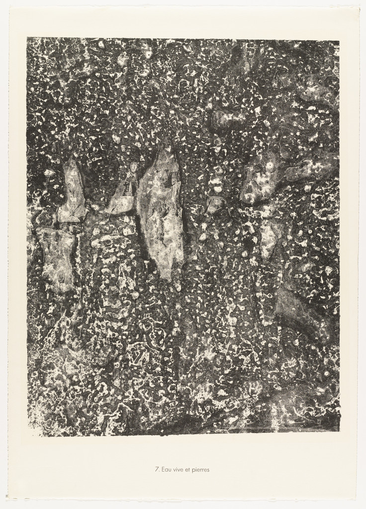 Live Water and Stones (Eau vive et pierres) from the portfolio Waters, Stones, Sand (Eaux, Pierres, Sable) from Phenomena (Les Phénomènes)