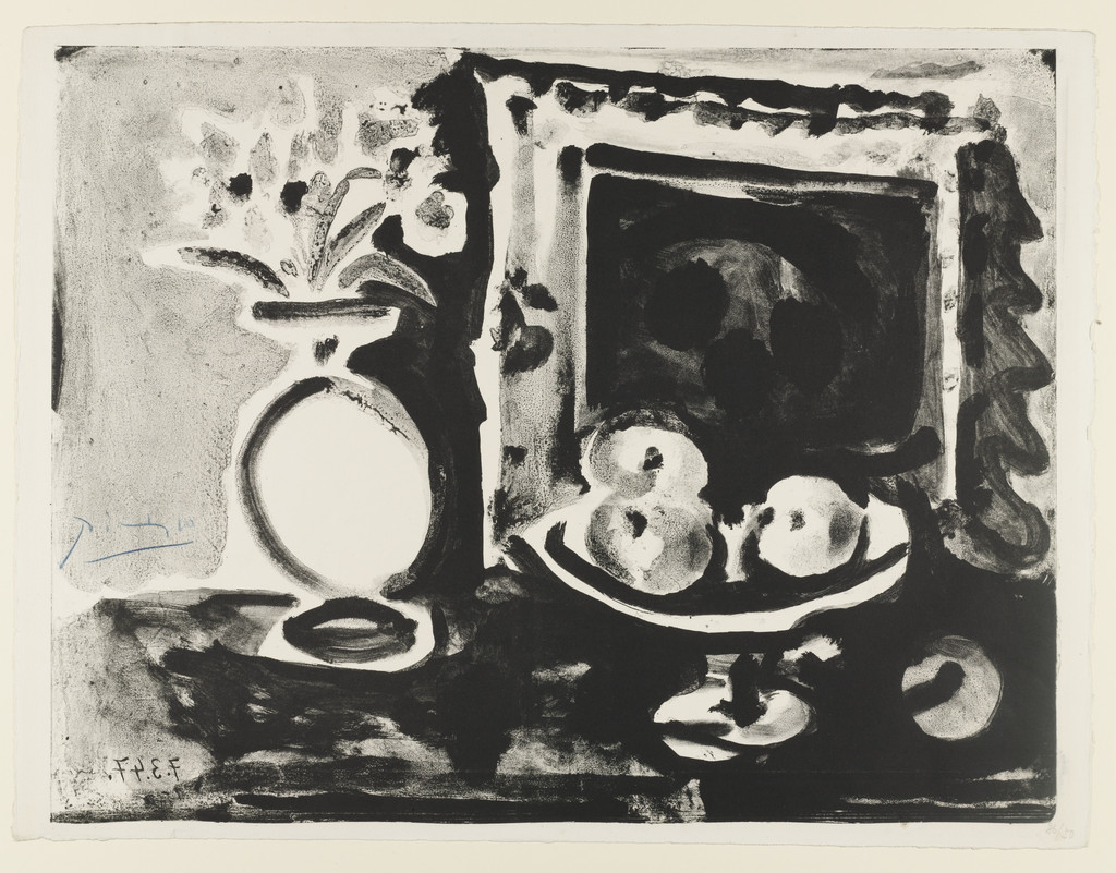 Large Still Life with Fruit Bowl (Grande nature morte au compotier), second state