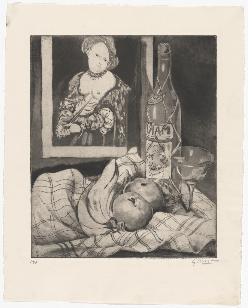 Still Life with Cranach Painting