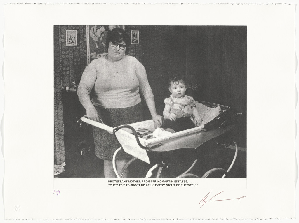 Protestant Mother from Springmartin Estates, "They Try to Shoot Up at Us Every Night of the Week" from the series The Troubles