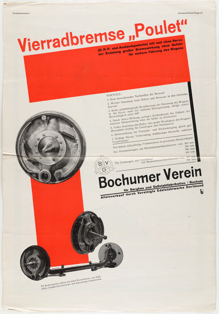 Vierradbremse "Poulet"