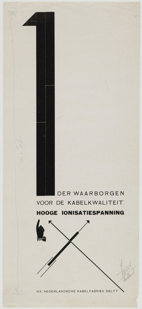 1 der waarborgen voor de kabelkwaliteit, hooge ionisatiespanning, N.V. Nederlandsche Kabelfabriek Delft