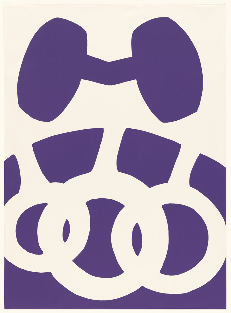 Purple and White