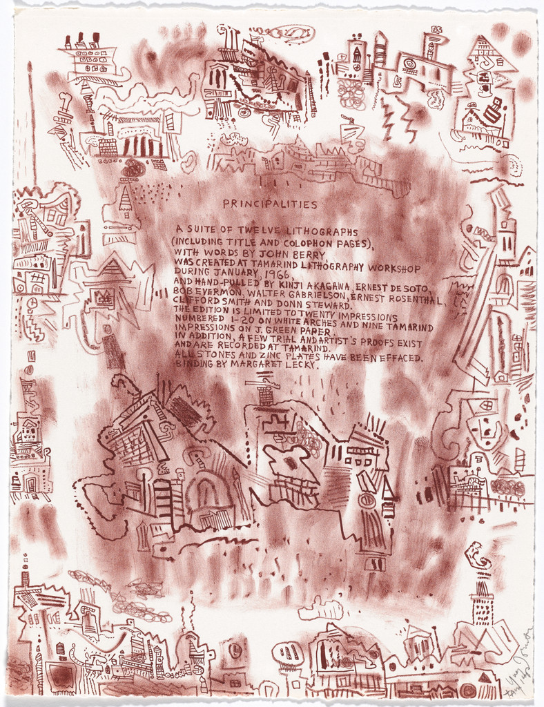 Colophon page from Principalities